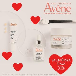 Užite si Valentína ♥️ s kozmetikou @avene naplno🥰Nakupujte celý valentínsky týždeň so zľavou 30% na kompletný sortiment...